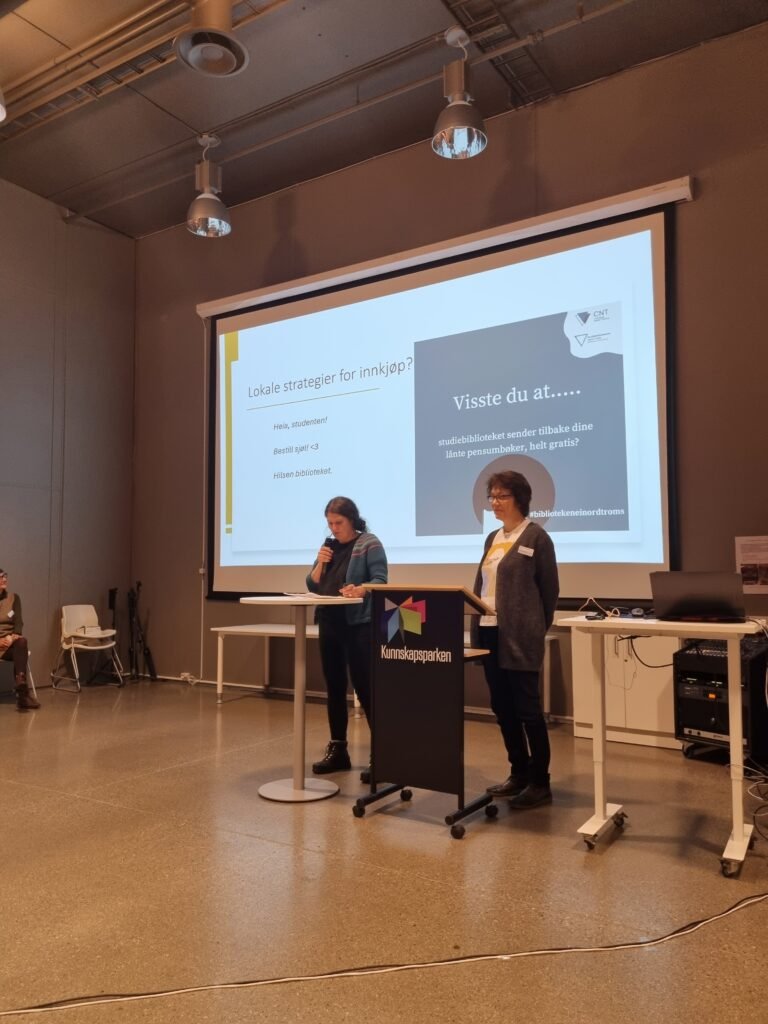 Samlingsutvikling til begjær og besvær!Silja Skjelnes-Mattila, biblioteksjef i Storfjord kommune, Margrethe Haslund, biblioteksjef i Nordreisa kommune 