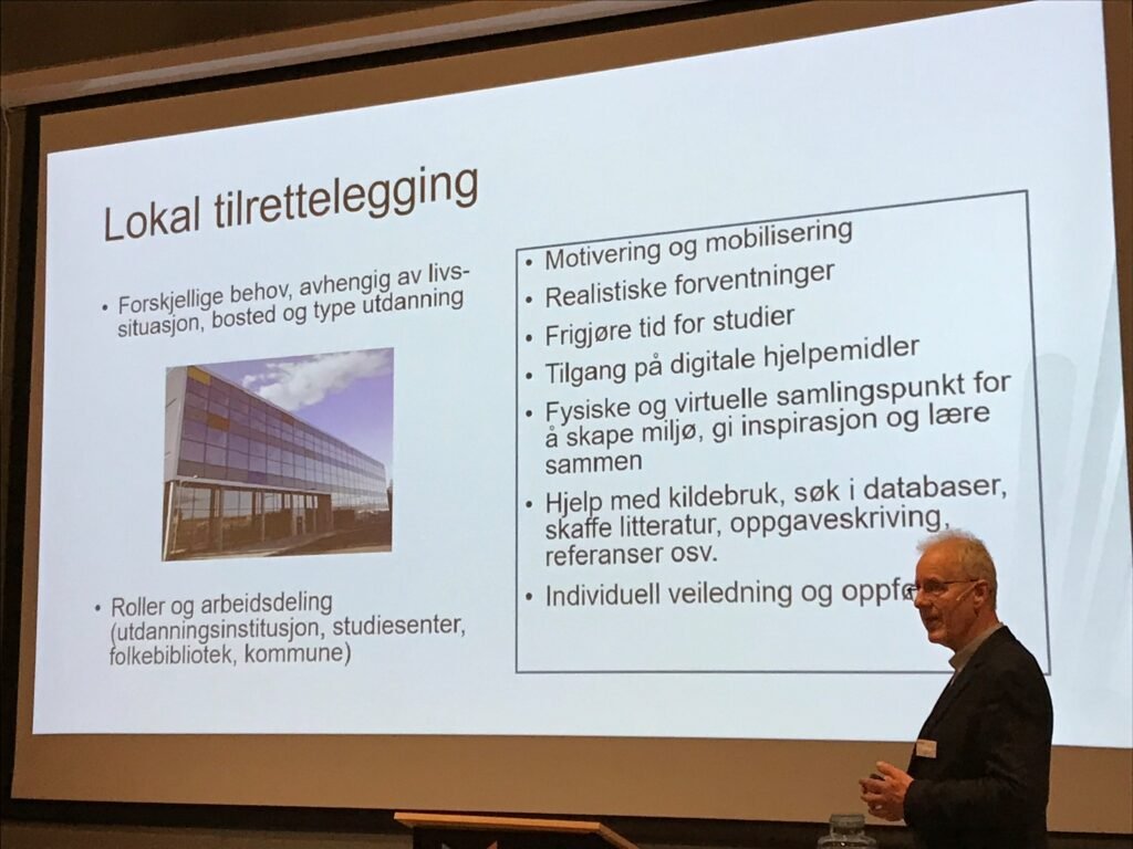 Peter Arbo har foredrag om Livslang læring.